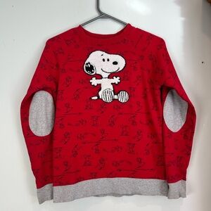 Hanna Andersson x Peanuts Snoopy Crewneck Sweater Size 10 (140) AOP